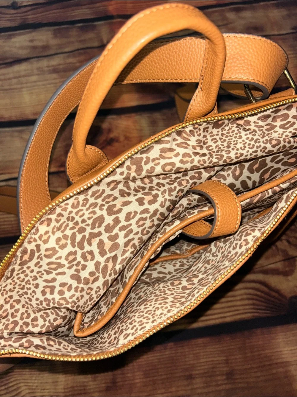 Women’s Tan Leather Tote Backpack - Nanette Lepore